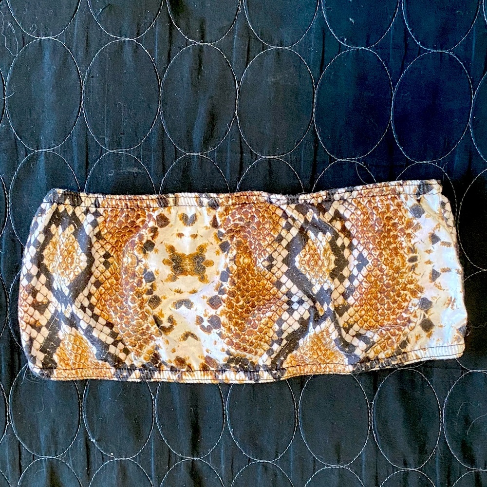 Snakeskin bandeau